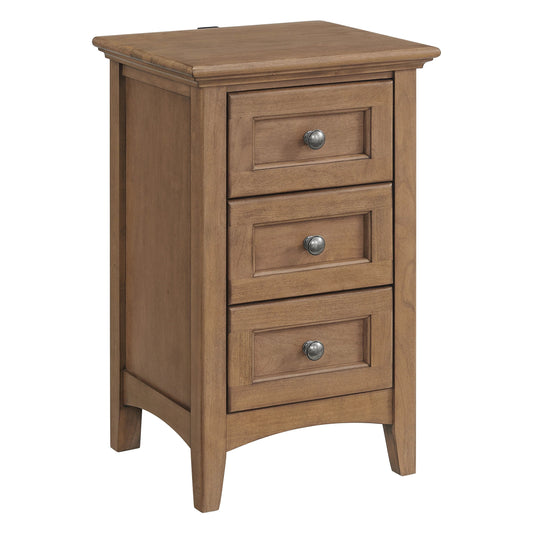 Table de chevet étroite à 3 tiroirs Mckenzie