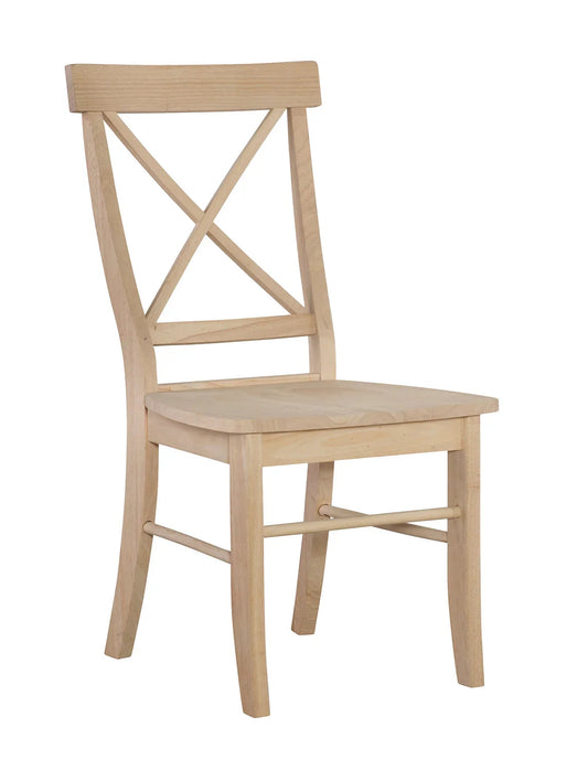 Chaise à dossier en X
