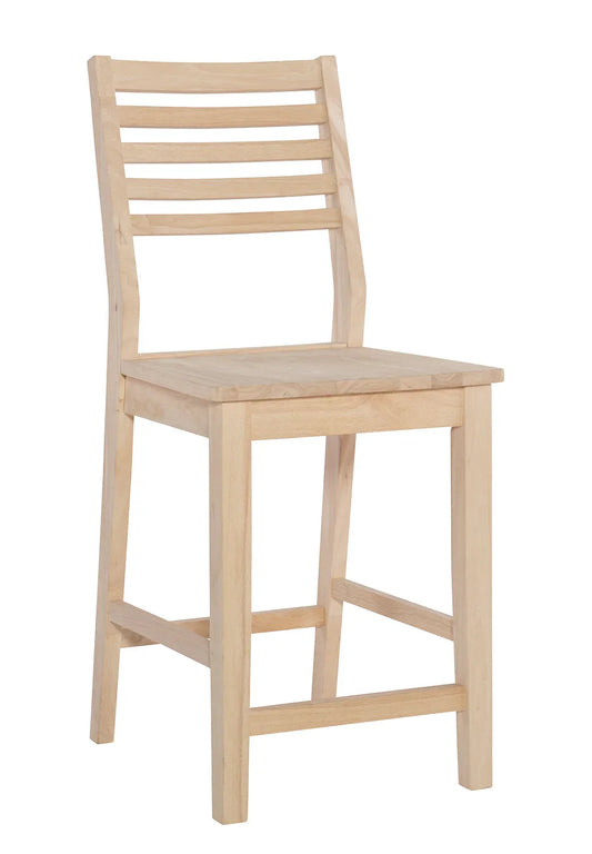 Tabouret à dossier à lattes Aspen