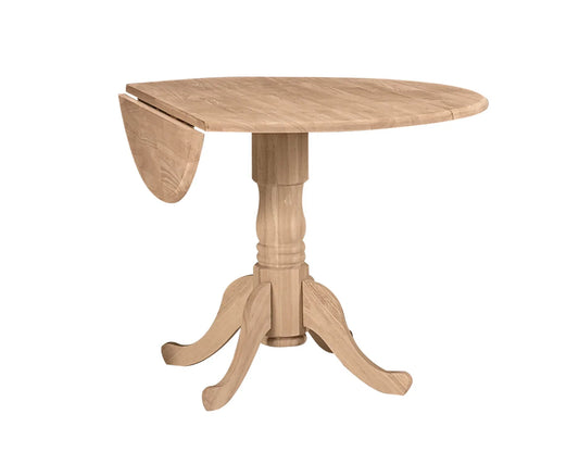 Table ronde à abattants