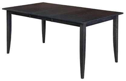 Table rectangulaire à pieds courbés