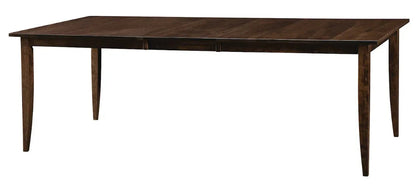 Table rectangulaire à pieds courbés