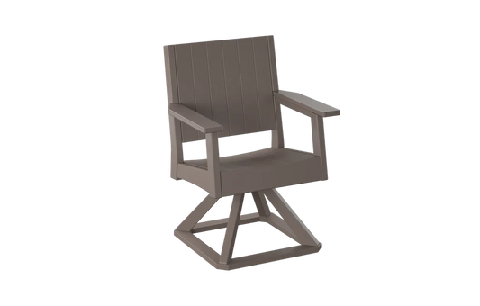 Chaise de salle à manger pivotante d'extérieur Chat