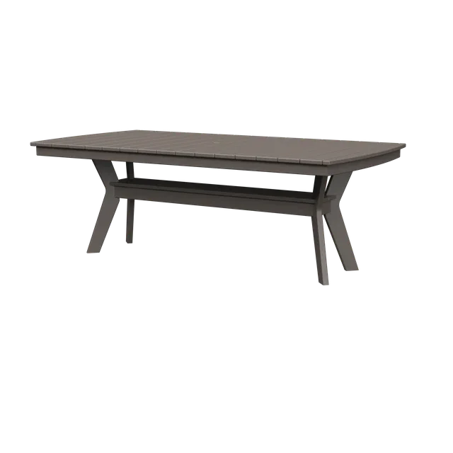 Table à manger rectangulaire moderne d'extérieur Chat