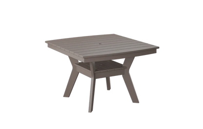 Table à manger carrée moderne d'extérieur Chat