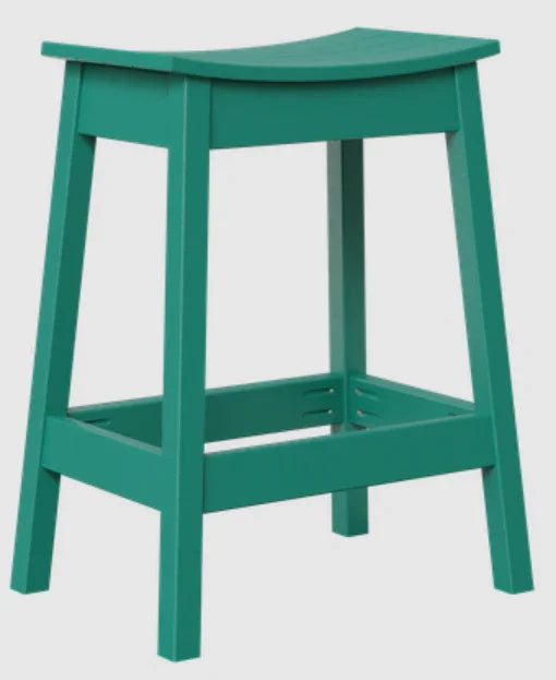 Tabouret de bar d'extérieur en forme de selle