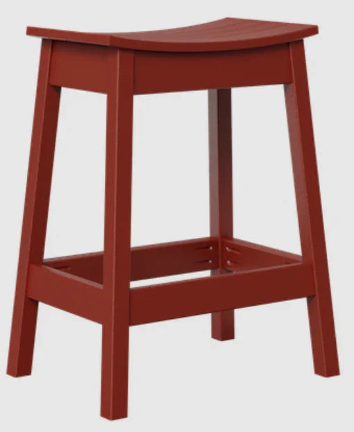 Tabouret de bar d'extérieur en forme de selle
