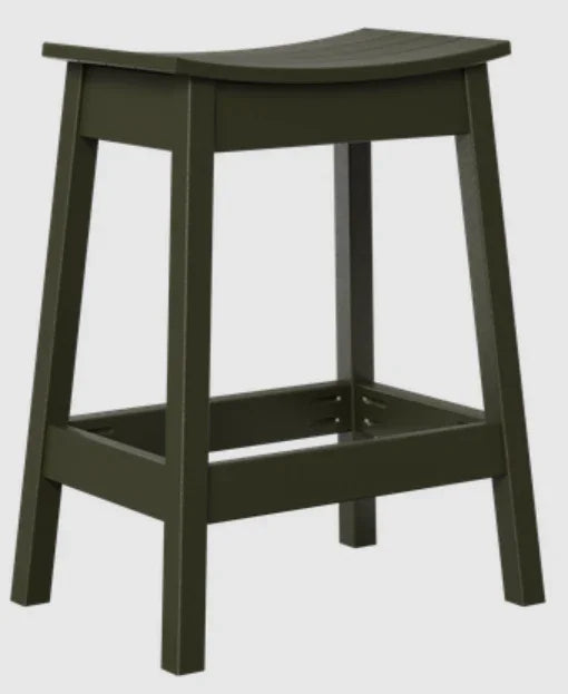 Tabouret de bar d'extérieur en forme de selle