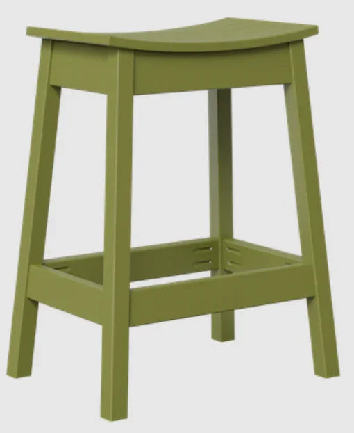 Tabouret de bar d'extérieur en forme de selle