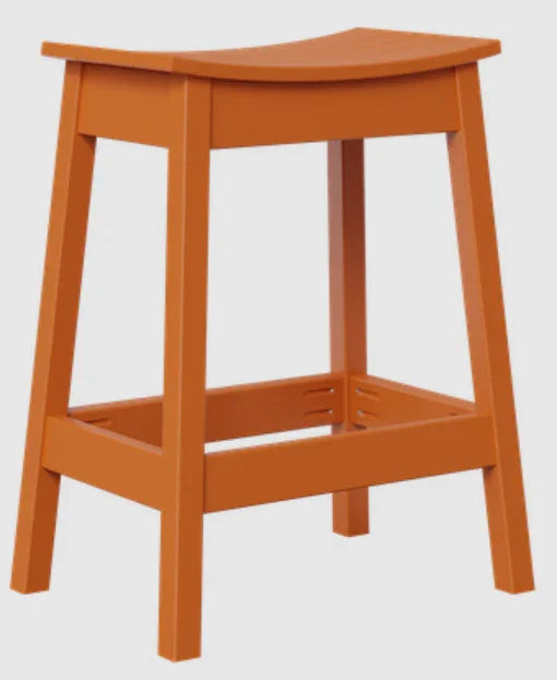 Tabouret de bar d'extérieur en forme de selle
