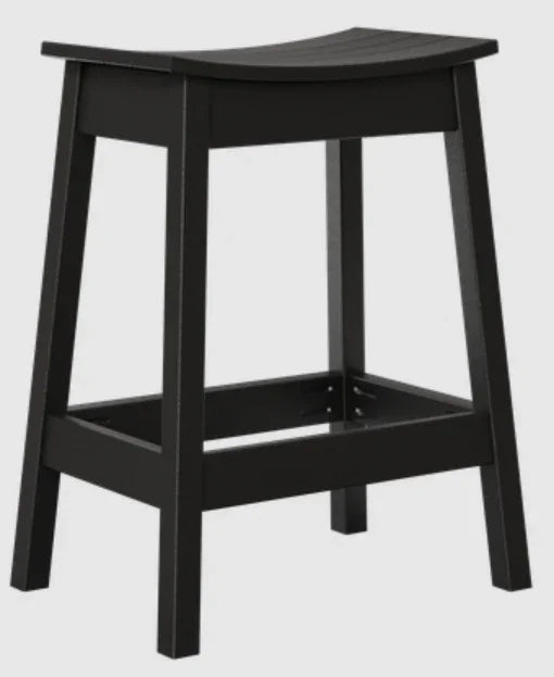 Tabouret de bar d'extérieur en forme de selle