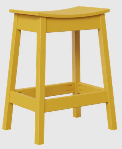 Tabouret de bar d'extérieur en forme de selle